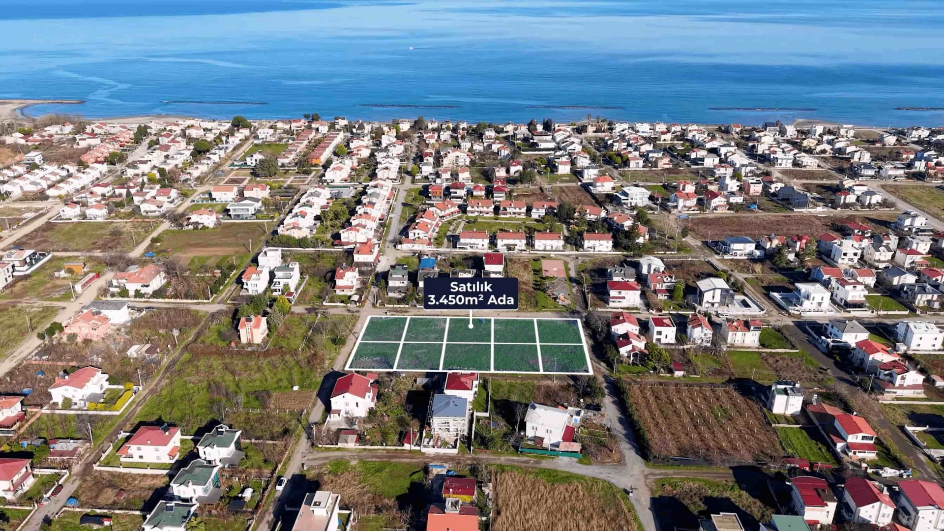 Atakum Taflan'da Denize Yürüme Mesafesinde Yatırımlık Komple Ada
