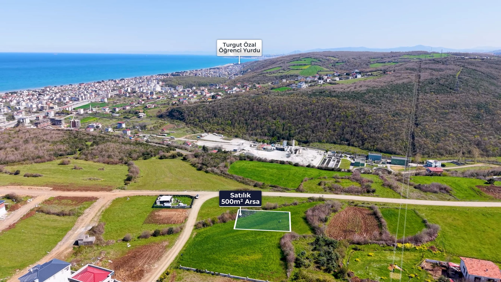 Atakum Çatalçam'da 3 Kata İmarlı Satılık Arsa